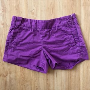 J. Crew Women's Purple Cotton Shorts